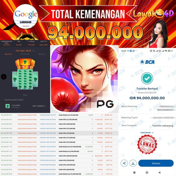 🎉 Selamat untuk Member Setia LAWAK4D! Kemenangan Anda telah berhasil diproses dengan cepat & aman.